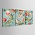 cheap Prints-Stretched Canvas Print Vintage Animal Birds and Floral Set of 3 1301-0231