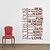 cheap Wall Stickers-Decorative Wall Stickers - Words &amp; Quotes Wall Stickers Abstract / Fantasy / Words &amp; Quotes Living Room / Bedroom / Dining Room / Washable / Removable