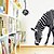 levne Samolepky na zeď-Wall Stickers Lepicí obrazy na stěnu, moderní poloviny zebra pvc samolepky na zeď