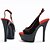 cheap Women&#039;s Sandals-Women&#039;s Summer Platform Leatherette Dress Stiletto Heel Platform Buckle Black