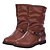 رخيصةأون أحذية نسائية-Women&#039;s Shoes Motorcycle Flat Heel Mid-calf Boots More Colors available