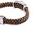cheap Bracelets-Punk Style Dead Note L Brown Leather Bracelet(1 Pc)