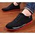 abordables Zapatillas de hombre-Hombre Zapatos Confort Primavera / Otoño Casual Cuero Sintético Negro / Azul / Amarillo / Con Cordón