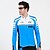 abordables Conjuntos de ropa para hombre-Mysenlan Hombre Manga Larga Maillot de Ciclismo con Mallas Verde Azul Bicicleta Trajes de Yoga Mantiene abrigado Transpirable Secado rápido Resistente a los UV Deportes Elastán Tiras horizontales