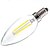cheap Incandescent Bulbs-ON E14 2 W 2PCS COB 200LM LM Warm White C35 Dimmable / Decorative LED Filament Bulbs AC 220-240 V