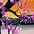 voordelige Olieverfschilderijen-Hang-geschilderd olieverfschilderij Handgeschilderde - Bloemenmotief / Botanisch Klassiek / Traditioneel Kangas / Uitgerekt canvas