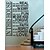 cheap Wall Stickers-Decorative Wall Stickers - Words &amp; Quotes Wall Stickers Abstract / Fantasy / Words &amp; Quotes Living Room / Bedroom / Dining Room / Washable / Removable