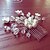 abordables Tocado de Boda-joyería de la frente boda peinetas aleación casco nupcial con diamantes de imitación de acrílico perlas y flores