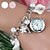 baratos Relógios Senhora-Mulheres Relógio de Moda Relógio de Pulso Bracele Relógio Quartzo Lega Banda Elegantes Branco Rosa