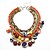 levne Módní náhrdelníky-dámská bohemia multi color ball náhrdelník