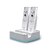abordables Kits d&#039;Accessoires pour Wii U-3 en 1 station d&#039;accueil pour chargeur&amp;amp; 2 batteries pour Nintendo Wii manette u&amp;amp; télécommandes