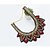 Недорогие Модные ожерелья-Жен. Заявление ожерелья Бусины Массивный Дамы На заказ европейский Сплав Красный Зеленый Ожерелье Бижутерия Назначение