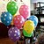 abordables Decoraciones para fiestas-colorido globo con punto blanco - conjunto de 10 (más colores)