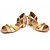 cheap Dance Shoes-Women&#039;s Latin Shoes Sandal Cuban Heel Leatherette Buckle Pink / Silver / Gold