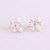 abordables Boucle d&#039;Oreille-Femme Cristal Boucles d&#039;oreille Clou Fleur dames Des boucles d&#039;oreilles Bijoux Pour Quotidien Fête de Mariage Vacances