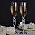 billige Champagneglas-Krystal Ristning Flutes-2 Piece / Set