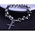 economico Gioielli Religiosi-Bracciali tennis Croce Personalizzato Di tendenza Fatto a Mano Acciaio inossidabile Gioielli braccialetto Argento Per Casual