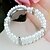 abordables Montres bracelets-Femme Bracelet de Montre Montre Diamant Simulation Quartz Imitation de diamant Plastique Bande Analogique Fleur A Perles Mode Blanc - Blanc