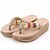 economico Scarpe da donna-Da donnaCasual-Plateau-Zeppa Plateau-Sintetico-Marrone Beige