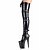 cheap Women&#039;s Boots-Women&#039;s Winter Platform Fashion Boots Leatherette Dress Stiletto Heel Platform Buckle Zipper Lace-up Black Gray