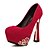 cheap Women&#039;s Shoes-Flocking Women&#039;s Spool Heel Pumps With Platform (More Colors)