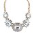levne Módní náhrdelníky-dámská nádherný čtverečních korálkové květiny clusteru fantazie bryndáček prohlášení náhrdelník