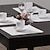 preiswerte Tischdecken-Moderne Leinen Quadratisch Tischdecken Servietten Mit Mustern Tischdekorationen 5 pcs