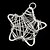 abordables Collier-Fashionable Women&#039;sStar-Shaped Wrapped Wire Silvering Pendants (1Pc)