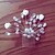 abordables Tocado de Boda-joyería de la frente boda peinetas aleación casco nupcial con diamantes de imitación de acrílico perlas y flores