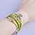 cheap Bracelets-Lureme Fashion Alloy Clover Butterfly Plait Woven Rope Bracelet