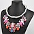 abordables Collares-populares collar de la gema del multicolor de las mujeres