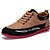 abordables Zapatillas de hombre-Hombre Zapatos Confort Primavera / Otoño Casual Cuero Sintético Negro / Azul / Amarillo / Con Cordón