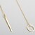 cheap Necklaces-Women&#039;s Pendant Necklace Y Necklace Lariat Bar Karma Necklace Ladies Simple Basic Simple Style Alloy Golden Silver Necklace Jewelry For Party Birthday Gift Daily Office &amp; Career / Long Necklace