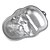 abordables Accessoires de pâtisserie-Halloween crâne en alliage d&#039;aluminium moule à cake 17 * 24,5 * 1cm (couleur aléatoire)