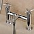 voordelige Badkranen-Douchekraan / Badkraan - Hedendaagse Chroom Bad en douche Messing ventiel Bath Shower Mixer Taps / Twee handgrepen twee gaten