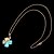cheap Necklaces-Fashionable Women&#039;s Colver-Shaped Alloy Inlay Rhinestone Opal Pendant(1Pc)(More Colors)