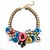 お買い得  ファッションネックレス-Women&#039;s Crystal Gem Flower Pattern Necklace