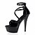 cheap Women&#039;s Sandals-Women&#039;s Summer Platform Leatherette Party &amp; Evening Stiletto Heel Crystal Heel Crystal Buckle Black White Clear
