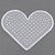 olcso Rajzjátékok-1db sablon tiszta pegboard szerető szív 5mm hama gyöngyök Perler gyöngyök biztosíték gyöngyök