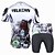cheap Men&#039;s Clothing Sets-ILPALADINO Men&#039;s Short Sleeve Cycling Jersey with Shorts Lycra Polyester White Bike Shorts Jersey Clothing Suit Breathable Quick Dry Ultraviolet Resistant Sports Floral / Botanical Clothing Apparel