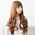 cheap Synthetic Trendy Wigs-Synthetic Wig Wavy With Bangs Wig Light Brown Synthetic Hair Women&#039;s Brown