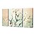 voordelige Topkunstenaars olieverfschilderijen-Handgeschilderde Bloemenmotief/Botanisch Drie panelen Canvas Hang-geschilderd olieverfschilderij For Huisdecoratie