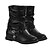 رخيصةأون أحذية نسائية-Women&#039;s Shoes Motorcycle Flat Heel Mid-calf Boots More Colors available