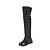 cheap Women&#039;s Boots-Women&#039;s Fall / Winter Wedge Heel Casual Buckle Nylon 45.72-50.8 cm / Knee High Boots Black / Blue
