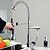 abordables Robinets de Cuisine-Robinet de Cuisine - 1 trou Chrome Pull-out / Pull-down Montage contemporain Kitchen Taps / Mitigeur un trou