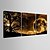 abordables Impressions-Paysage Trois Panneaux Format Vertical Imprimé Décoration murale Décoration d&#039;intérieur