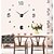 cheap Wall Clocks-Frameless Large DIY Wall Clock, Modern 3D Wall Clock with Mirror Numbers Stickers for Office Living Room Bedroom Kitchen Bar Clock Plate 120X120cm