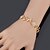 preiswerte Religiöser Schmuck-Damen Synthetischer Diamant Ketten- &amp; Glieder-Armbänder Armband Blattform Blume damas Modisch Strass Armband Schmuck Golden Für Hochzeit Party Geburtstag Geschenk Normal / vergoldet / Platiert