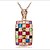 billige Necklaces-Women&#039;s Pendant Necklace Crystal Gemstone Austria Crystal Alloy Pendant Necklace ,