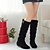 cheap Women&#039;s Shoes-Women&#039;s Shoes Spring Fall Winter Chunky Heel Knee High Boots For Dress Black Brown Yellow